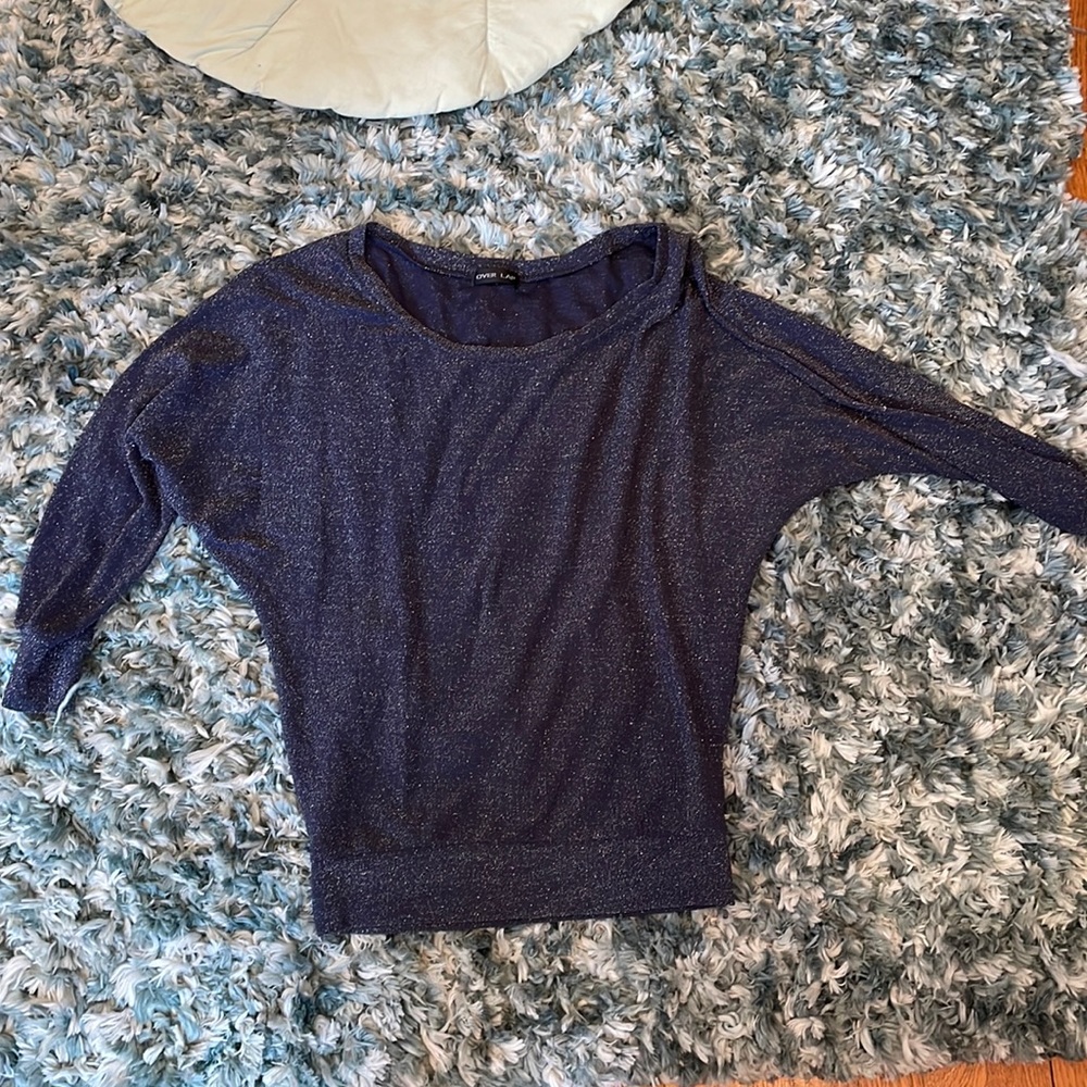 Sparkly oversized sweater.